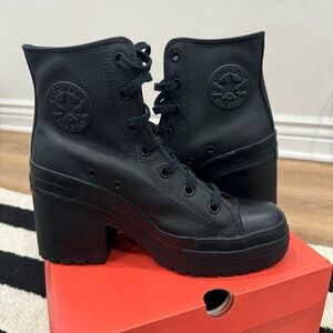 (Fits 10) NIB Converse Chuck 70 De Luxe Heel black Leather